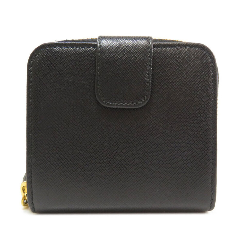 Prada fold Wallet leather motif bi